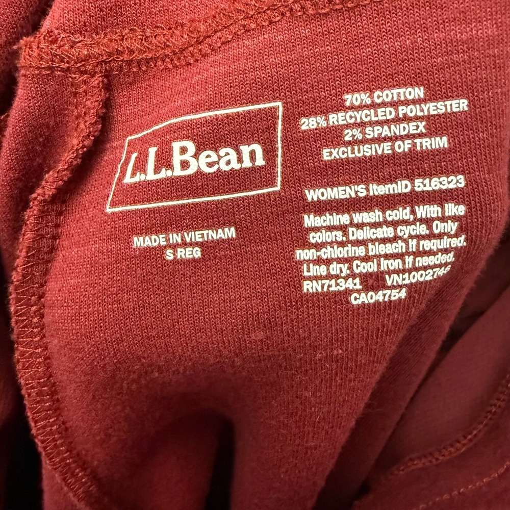 LL Bean Women's Explorer Sweatpants, Cargo Jogger Size Small - Picture 3 of 5